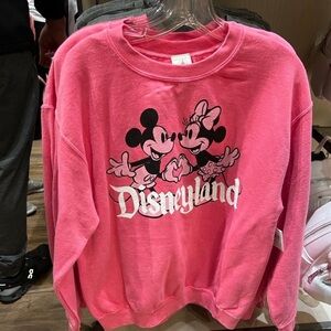 Disneyland Pink Mickey & Minnie Sweatshirt